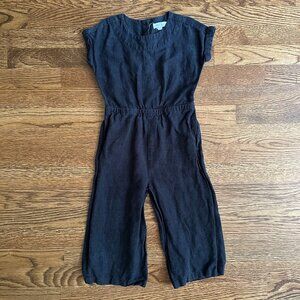 Size 4/5 Black Jumpsuit with button detail